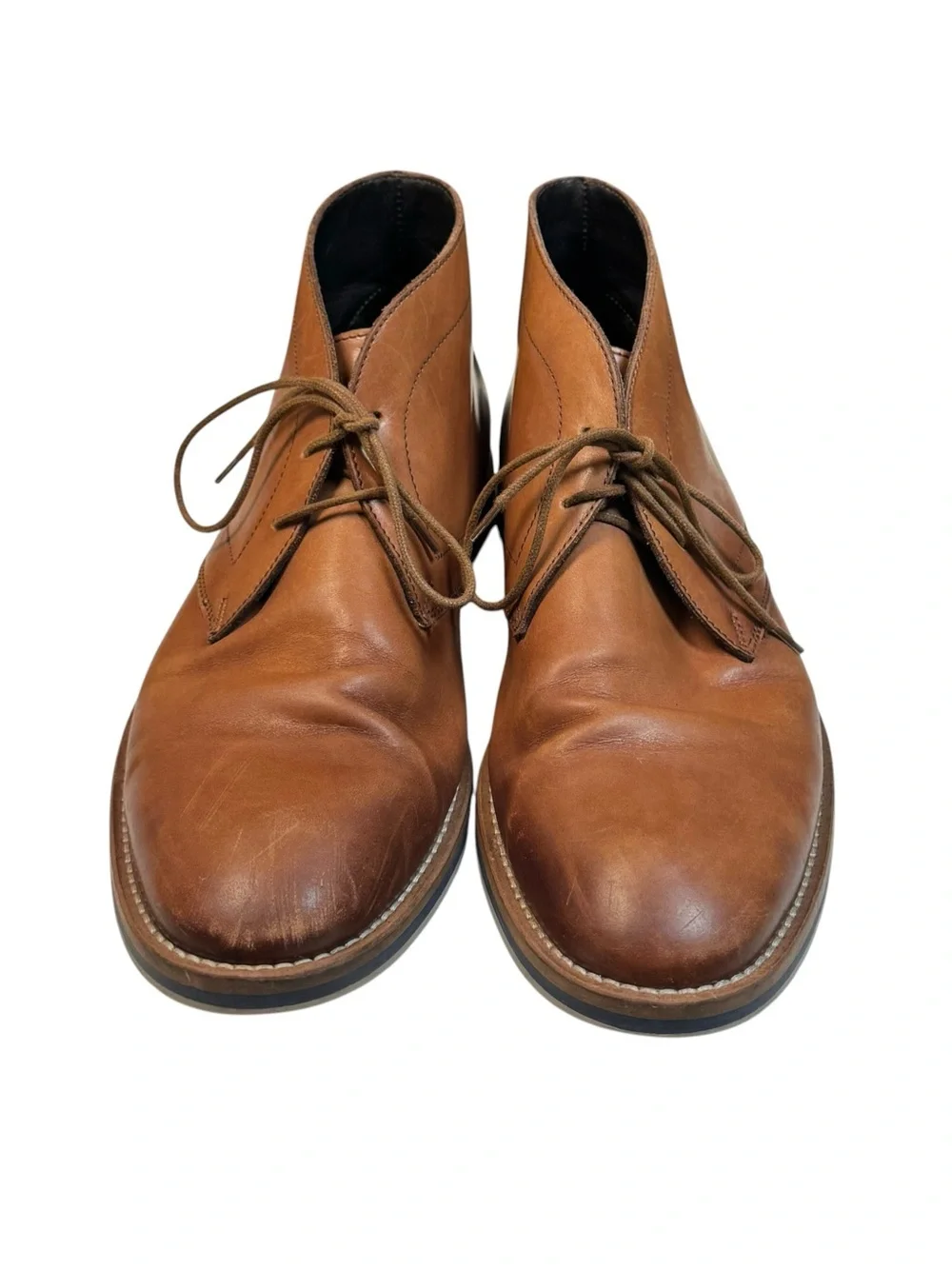 To Boot New York Adam Derrick Waldorf Tan Brown Leather Chukka Boots Italy 8 M